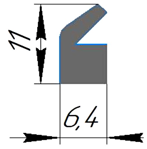 Силиконовый профиль №0332