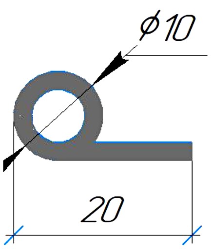 Силиконовый профиль №0686