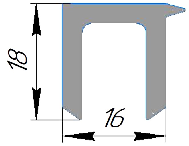 Силиконовый профиль №0464