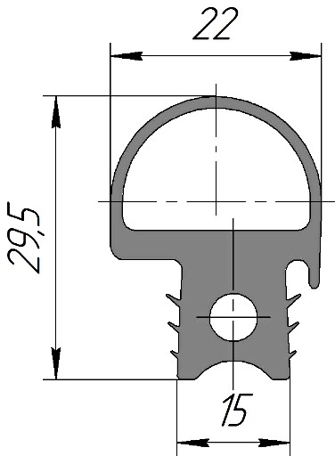 Силиконовый профиль №0203