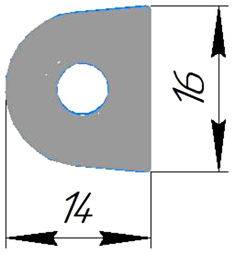 Силиконовый профиль №0447