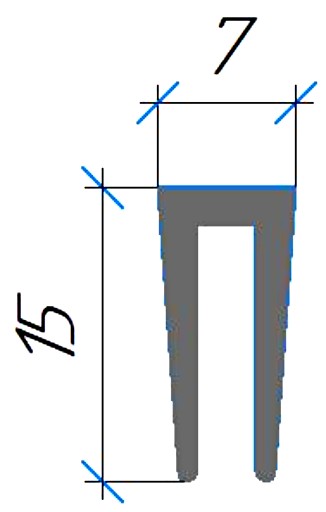 Силиконовый профиль №0695