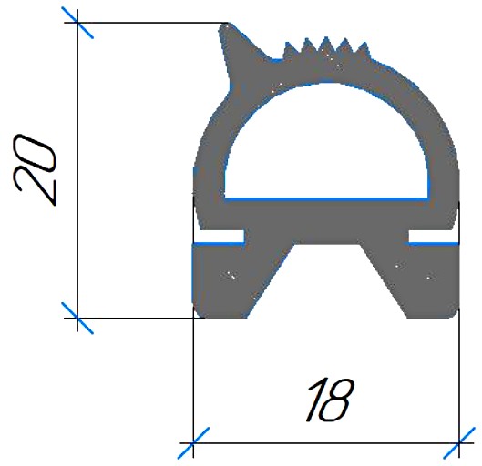 Силиконовый профиль №0739
