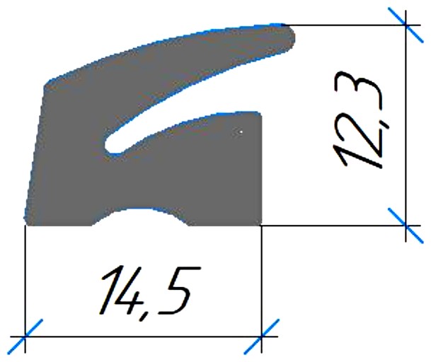 Силиконовый профиль №0584