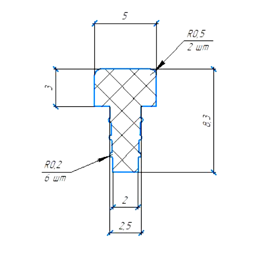 Силиконовый профиль №0902