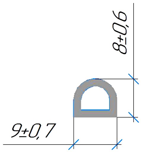 Силиконовый профиль №0348