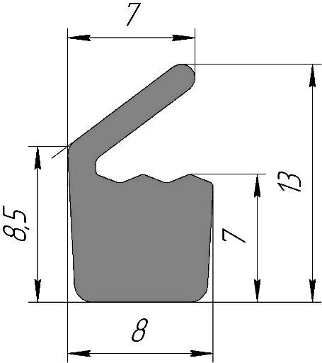 Силиконовый профиль №0173