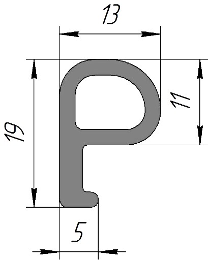 Силиконовый профиль №0184