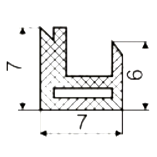Силиконовый профиль №0050