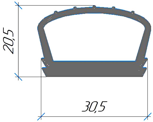 Силиконовый профиль №0670