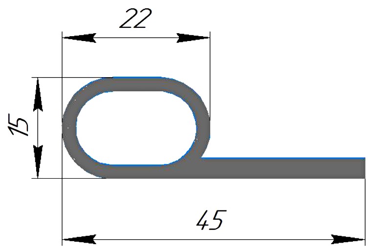 Силиконовый профиль №0285