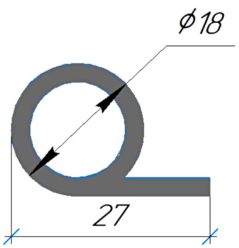 Силиконовый профиль №0699