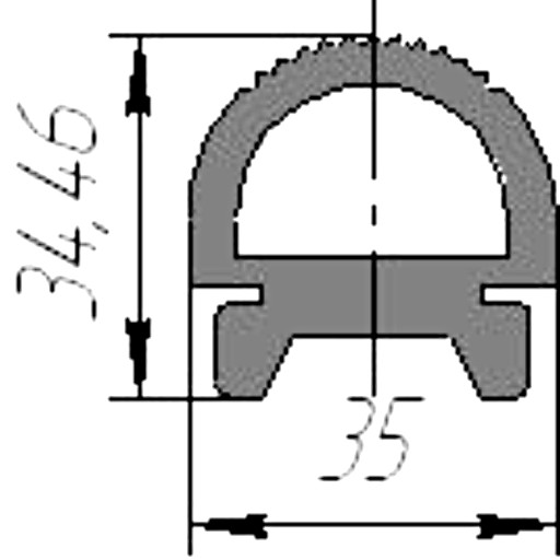 Силиконовый профиль №0095