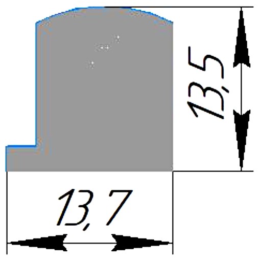 Силиконовый профиль №0455