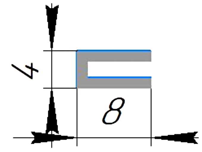 Силиконовый профиль №0471