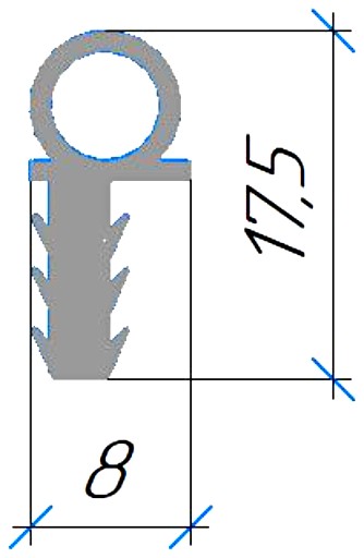 Силиконовый профиль №0371