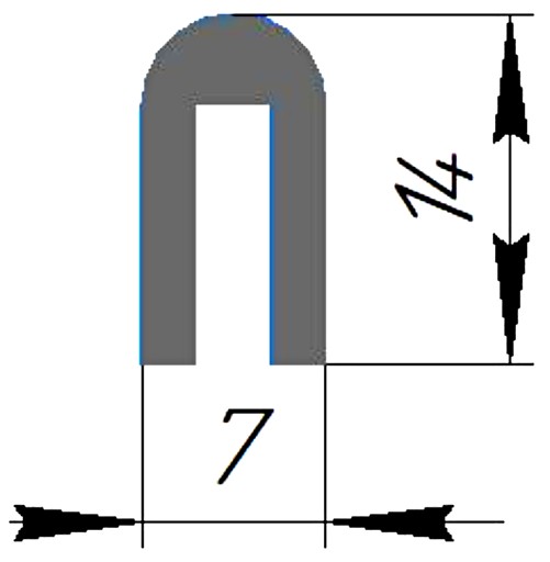 Силиконовый профиль №0277