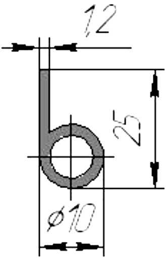 Силиконовый профиль №0086