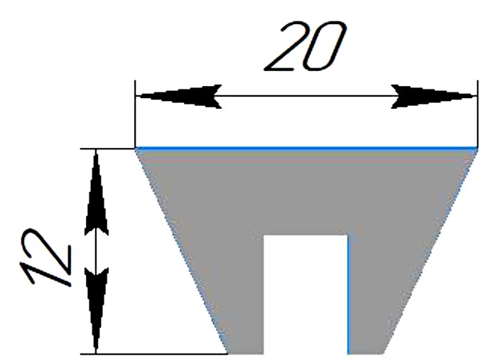 Силиконовый профиль №0456