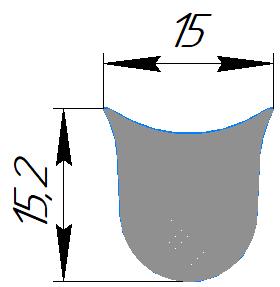 Силиконовый профиль №0434