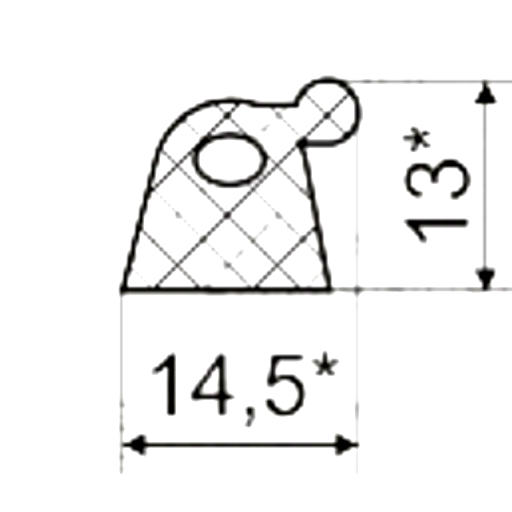 Силиконовый профиль №0047