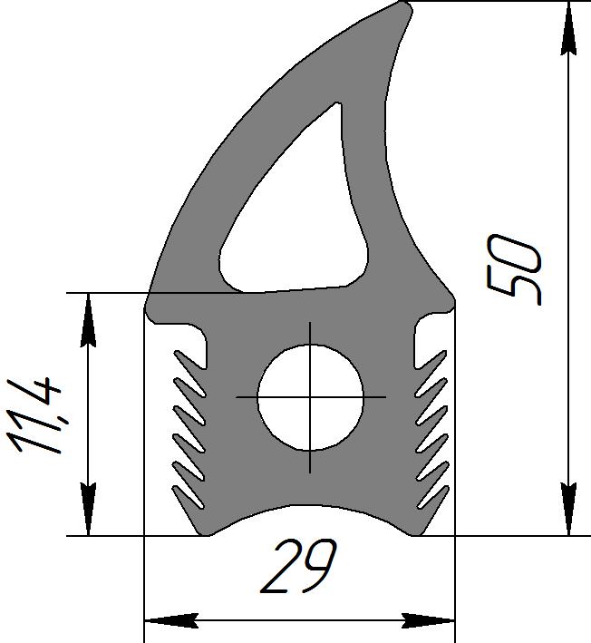 Силиконовый профиль №0140
