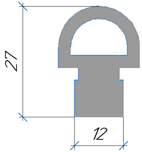 Силиконовый профиль №0356