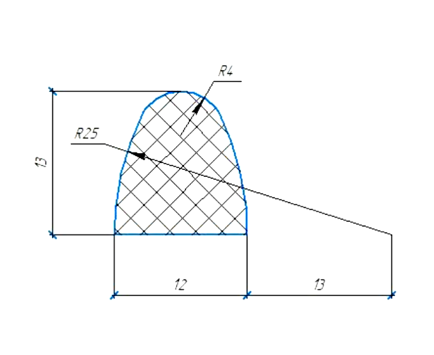 Силиконовый профиль №0804