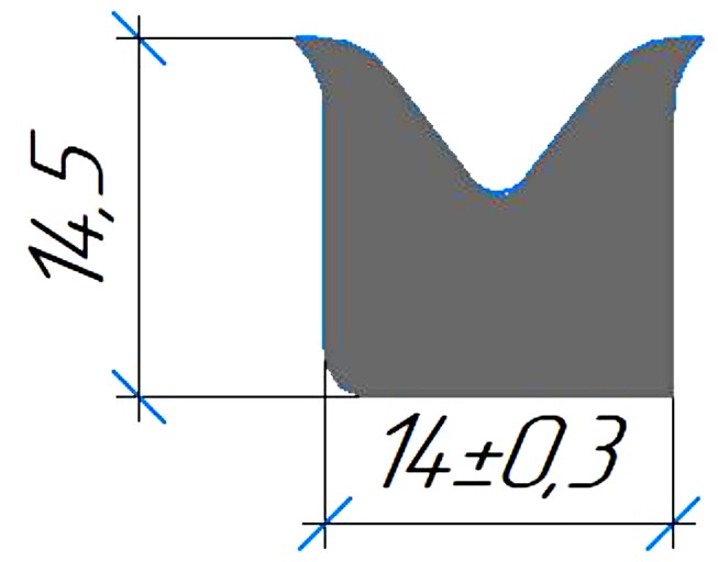 Силиконовый профиль №0704
