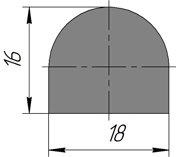 Силиконовый профиль №0245