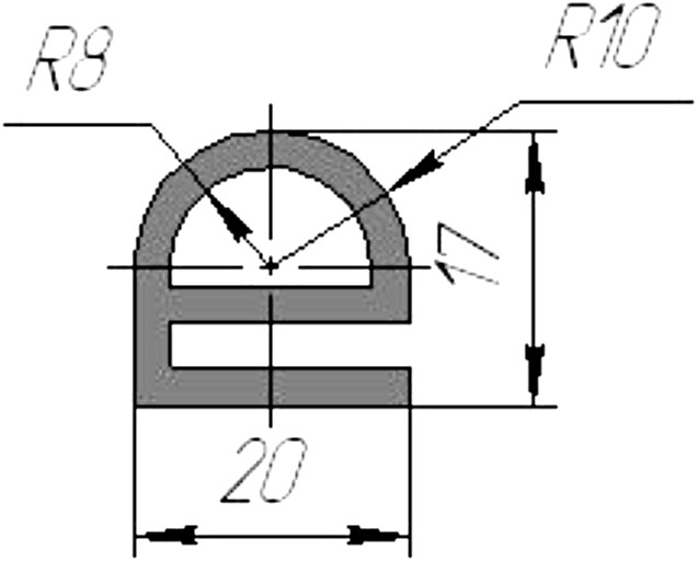 Силиконовый профиль №0017