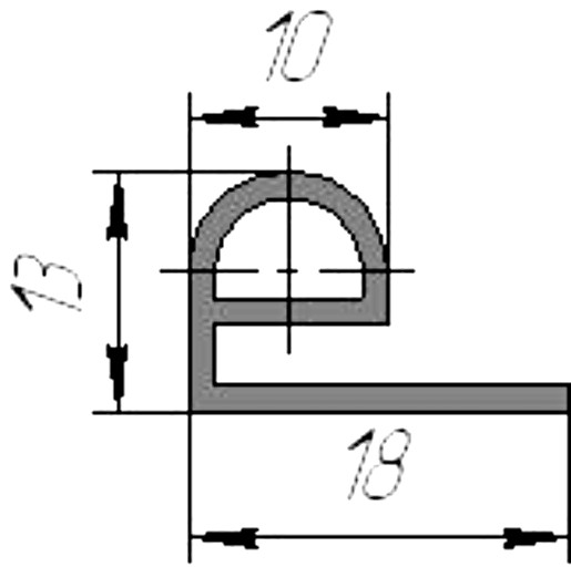 Силиконовый профиль №0062