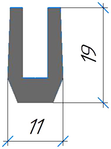 Силиконовый профиль №0634