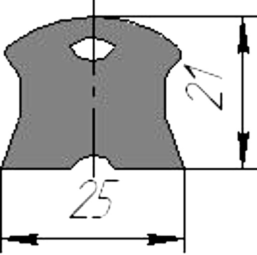 Силиконовый профиль №0105