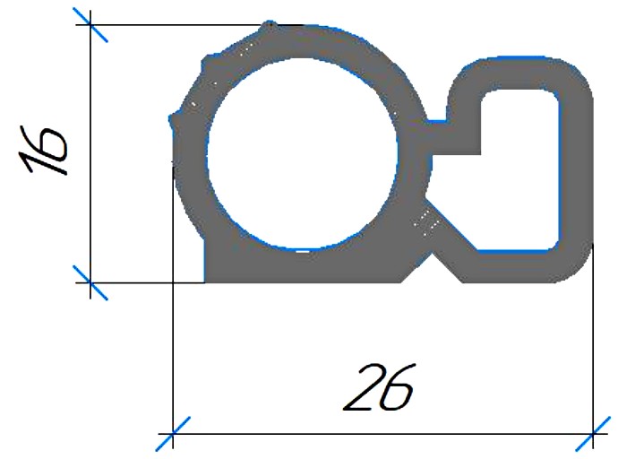 Силиконовый профиль №0627