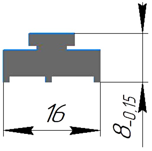 Силиконовый профиль №0293