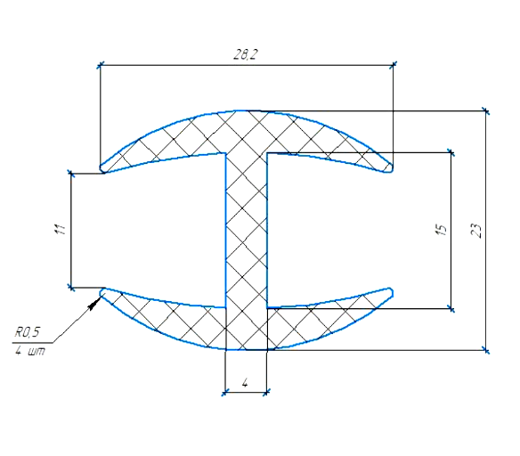Силиконовый профиль №0846