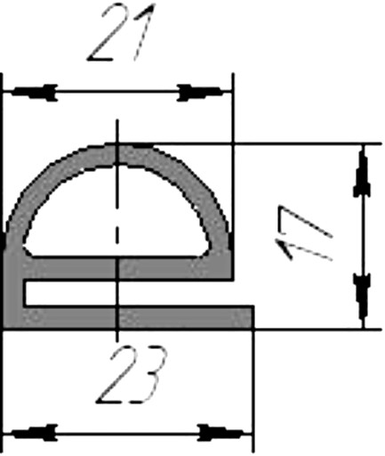 Силиконовый профиль №0108