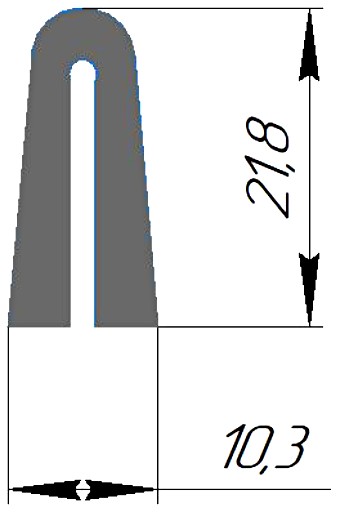 Силиконовый профиль №0322