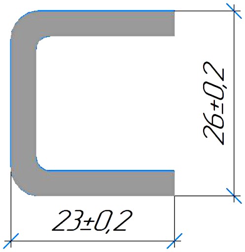 Силиконовый профиль №0387