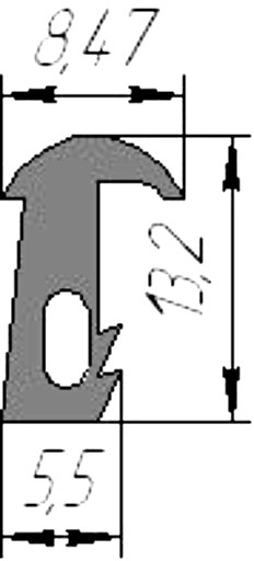 Силиконовый профиль №0014