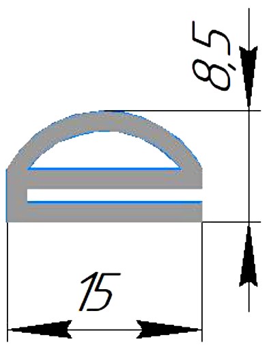 Силиконовый профиль №0466