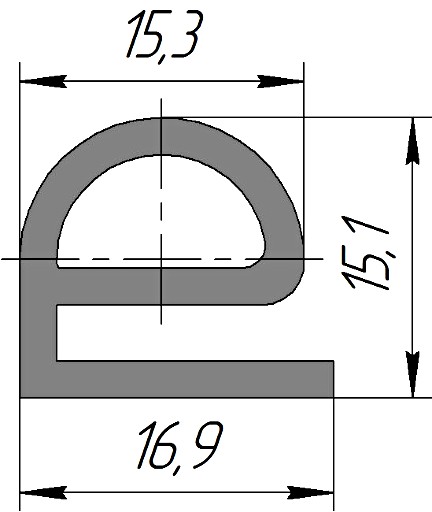Силиконовый профиль №0135