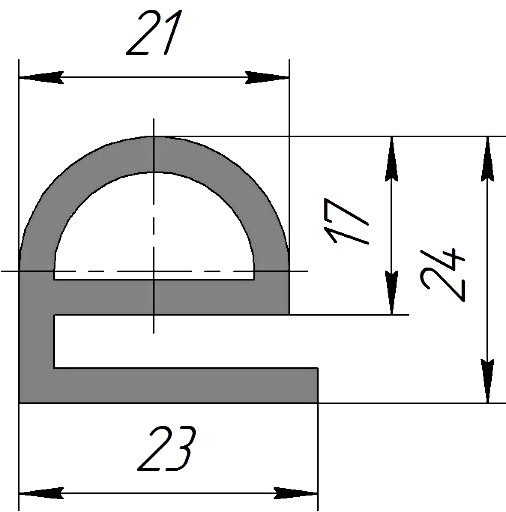 Силиконовый профиль №0192