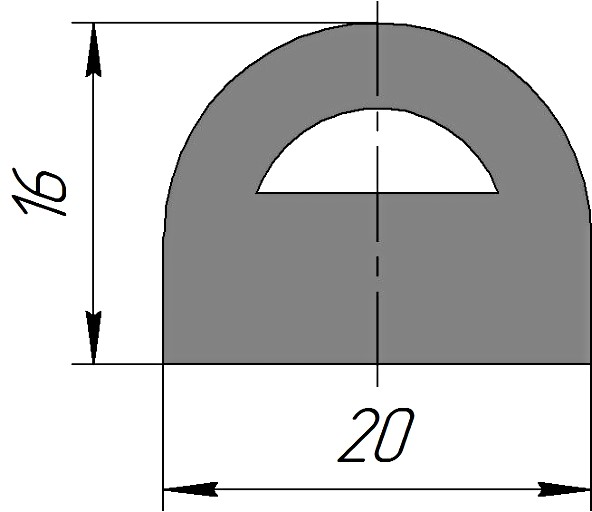 Силиконовый профиль №0260