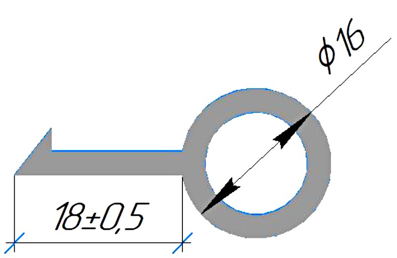 Силиконовый профиль №0352