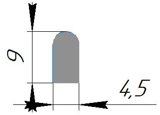 Силиконовый профиль №0418