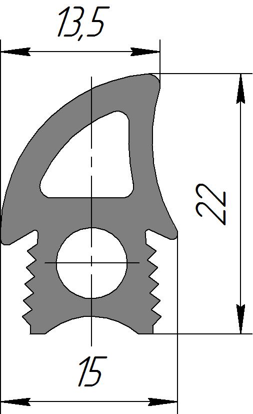Силиконовый профиль №0146