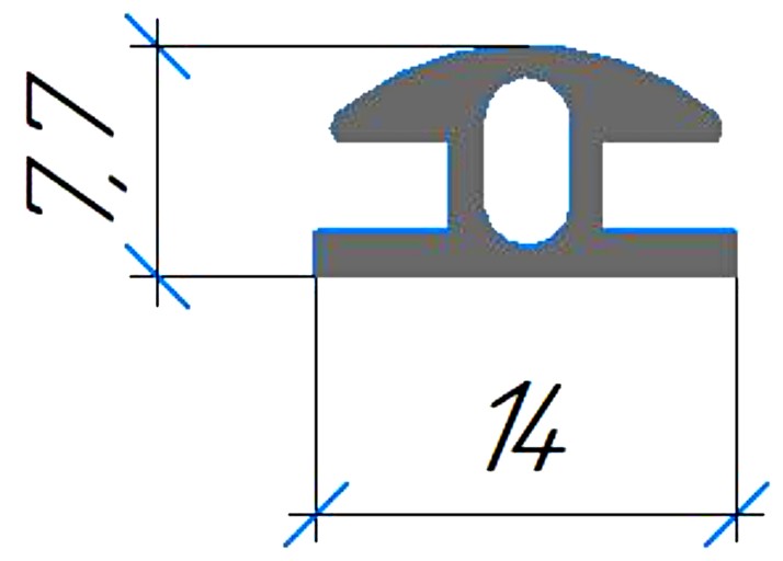 Силиконовый профиль №0741