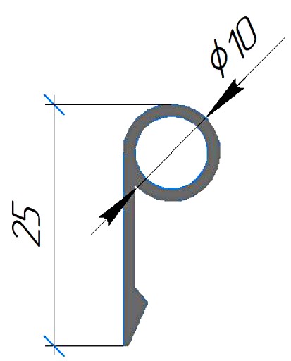 Силиконовый профиль №0536